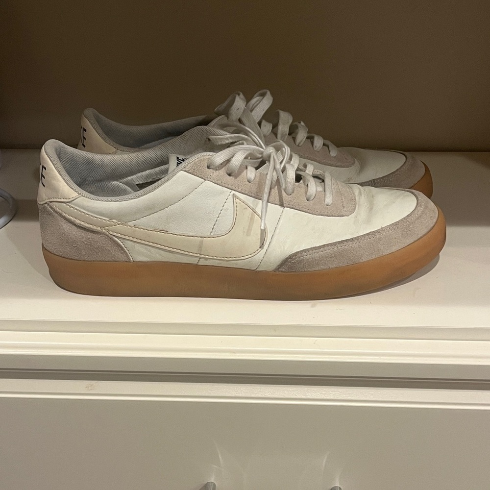 Nike kill shot leather Men's White and Brown Sneakers